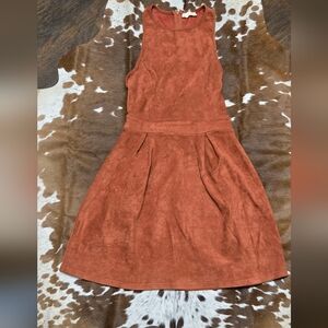 Altar'd State Rust Suede Dress
